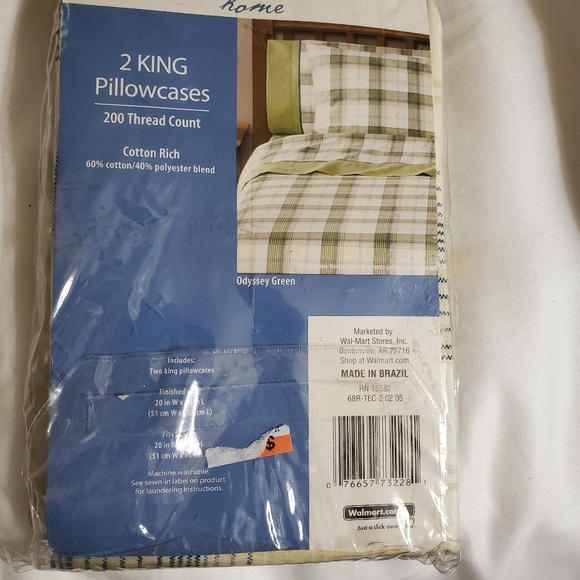 2 sets King pillow cases Green - Picture 1 of 4
